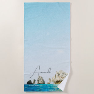 Serviette De Plage CABO San Lucas Mexique Tropical Nom personnalisé