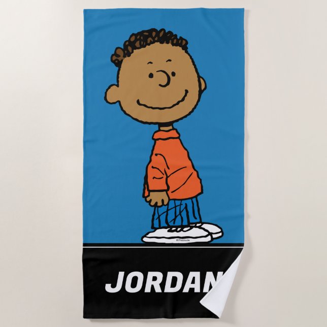 Serviette De Plage cacahuètes | Franklin Smile (Devant)