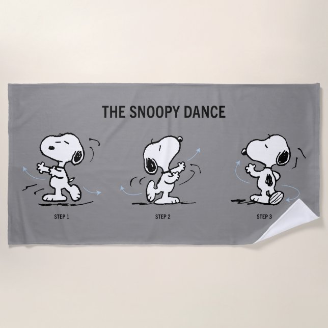Serviette De Plage cacahuètes | La Danse Snoopy (Devant)