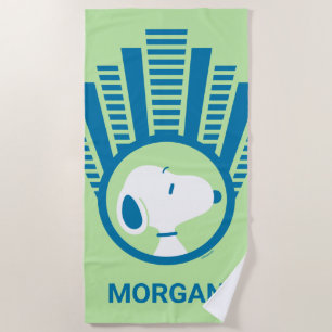 Serviette De Plage cacahuètes   Snoopy Blue Deco Dreams   Ajouter Vot