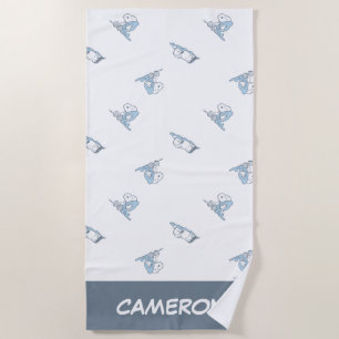 Serviette De Plage cacahuètes   Snoopy Nap Time Motif