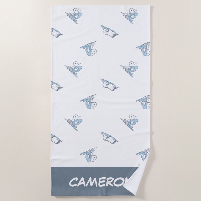 Serviette De Plage cacahuètes | Snoopy Nap Time Motif (Devant)