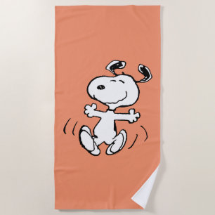 Serviette De Plage cacahuètes   Une Danse Heureuse Snoopy