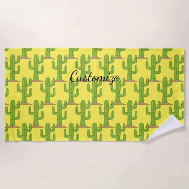 Serviette De Plage Cactus Thunder_Cove de Saguaro (Devant)