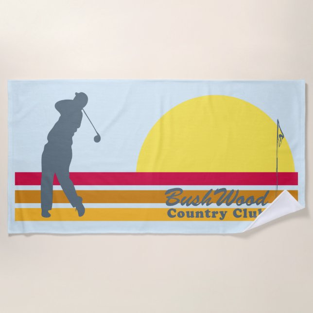 Serviette De Plage Caddyshack | Bushwood Country Club Sunrise (Devant)