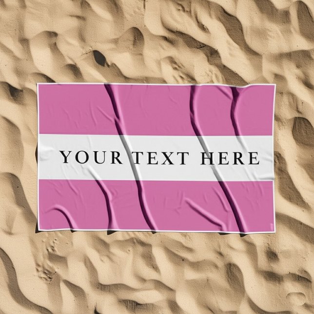 Serviette De Plage Cadeau avec nom ou texte personnalisé (Créateur téléchargé)