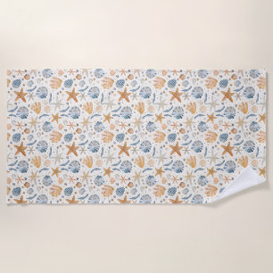 Serviette De Plage Cadeau d'anniversaire La mer enseigne la patienc