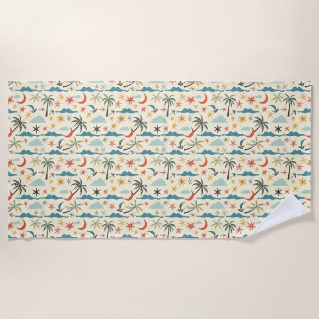 Serviette De Plage Cadeau d'anniversaire | L'océan est une image cent (Devant)