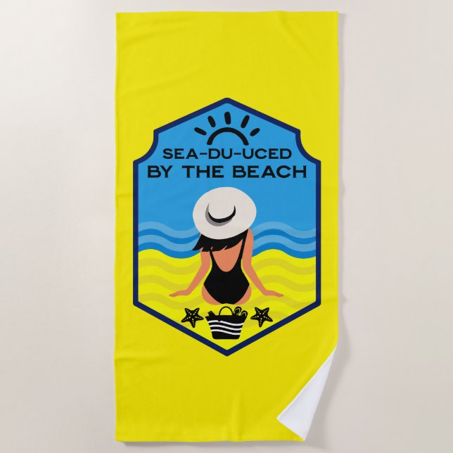 Serviette De Plage Cadeau essentiel de plage d'été (Devant)