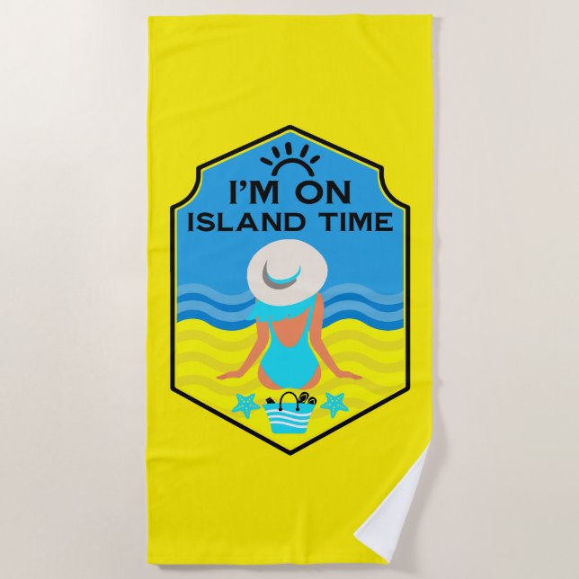 Serviette De Plage Cadeau essentiel de plage d'été (Devant)