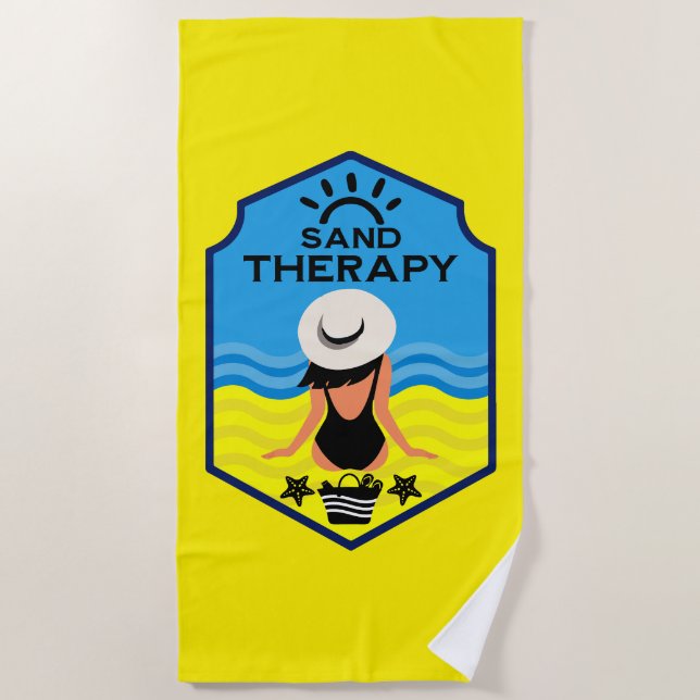 Serviette De Plage Cadeau essentiel de plage d'été (Devant)