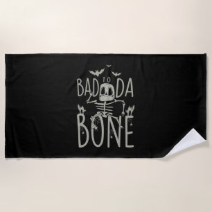 Serviette De Plage Cadeau Halloween Méchant jusqu'à l'os