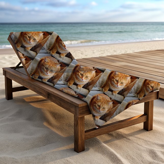 Serviette De Plage Cadeau Photo Chien Chat Animal (Créateur téléchargé)