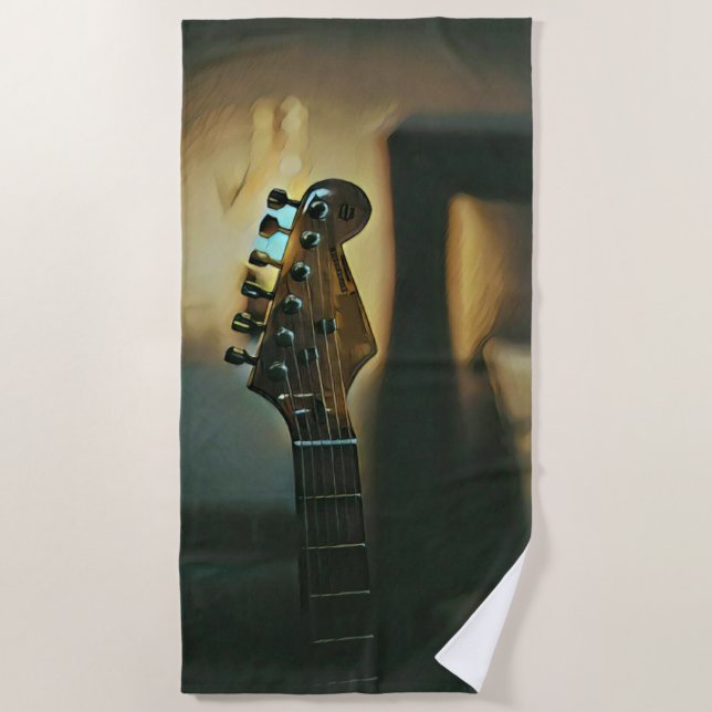 Serviette De Plage Cadeaux de guitare vintages (Devant)