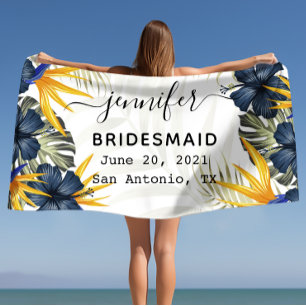 Serviette De Plage Cadeaux de mariage Cadeau de fête de bachelorette,
