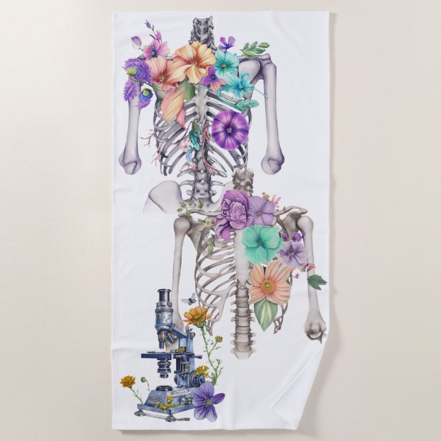 Serviette De Plage Cage thoracique (Devant)