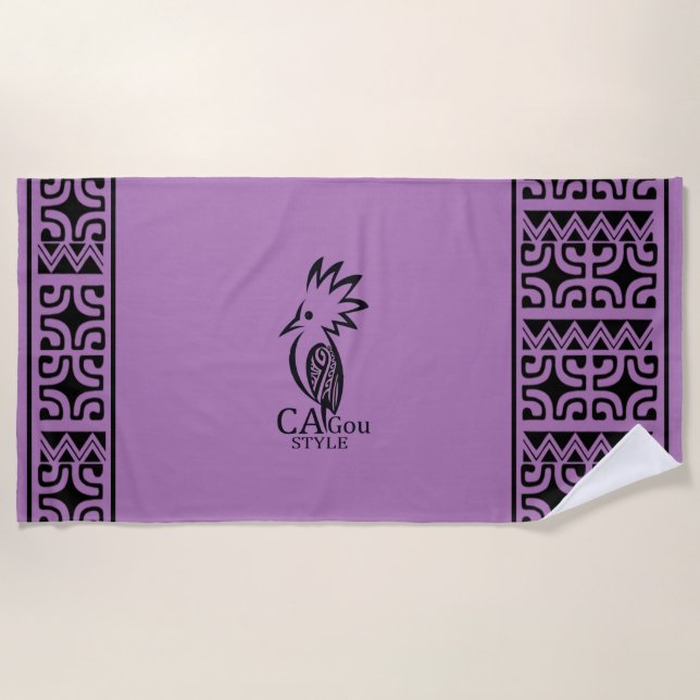 Serviette de plage Cagou Style (Devant)