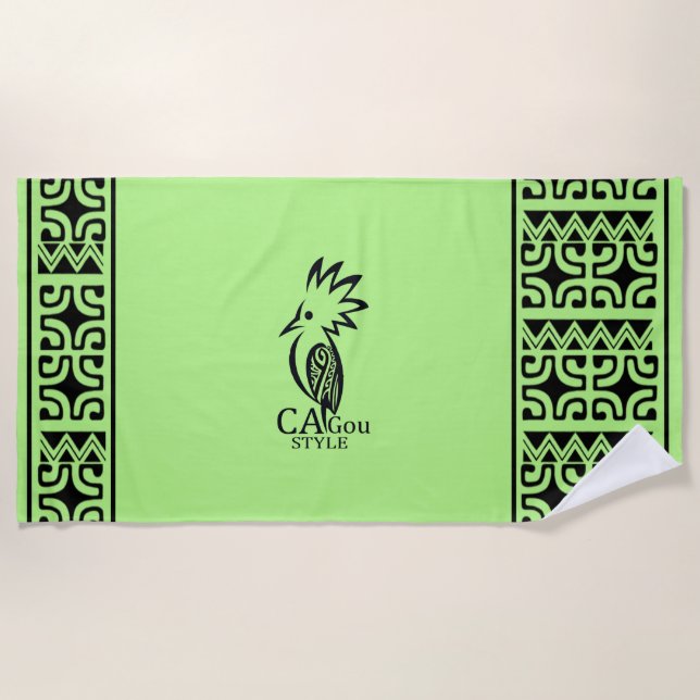 Serviette de plage Cagou Style (Devant)