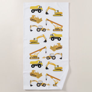 Serviette De Plage Camions de construction
