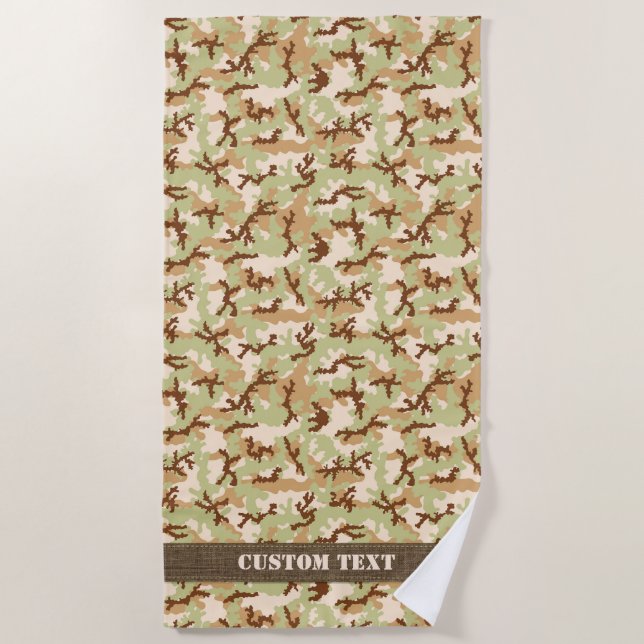 Serviette De Plage Camouflage du désert (Devant)