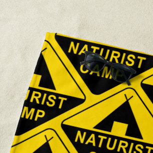 Serviette De Plage Camp de naturistes