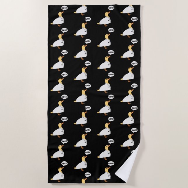 Serviette De Plage Canard de physique (Devant)