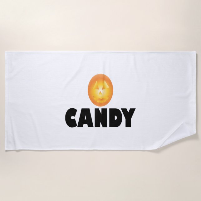 Serviette De Plage Candy Halloween (Devant)