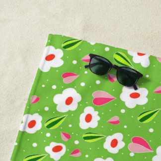 Serviette De Plage Caprice de prairie printanière