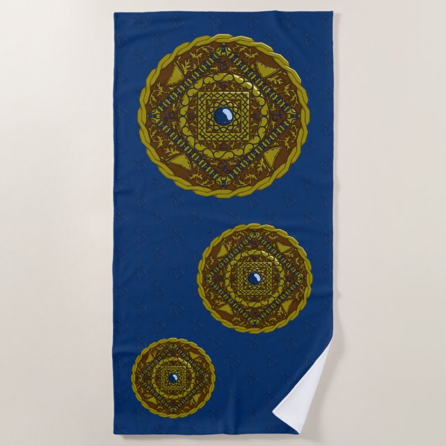 Serviette De Plage Capricorn Mandala Beach Towel (Devant)