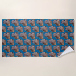 Serviette De Plage Capybara