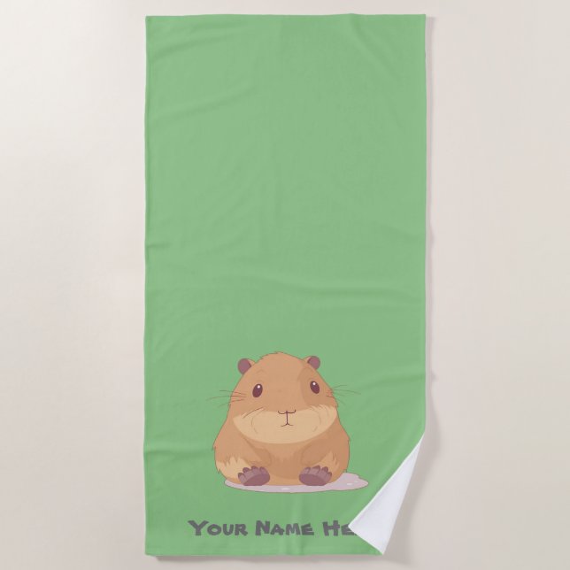 Serviette De Plage Capybara Enfants (Devant)