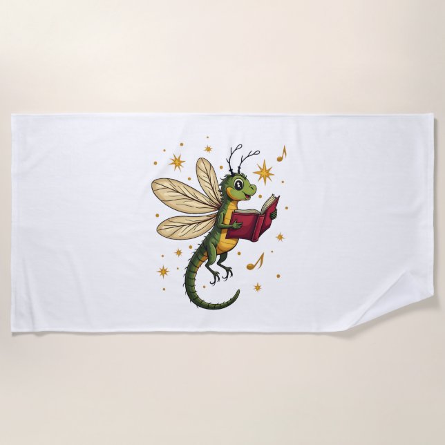 Serviette De Plage Caroling Dragonfly (Devant)