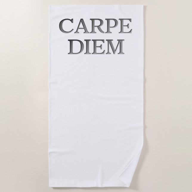 Serviette de plage Carpe Diem (Devant)