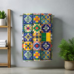 Serviette De Plage Carreaux de Talavera mexicains traditionnels color<br><div class="desc">Cette conception peut être personnalisée en choisissant l'option Modifier la conception. Vous pouvez également transférer sur d'autres objets. Contactez-moi à l'adresse colorflowcreations@gmail.com ou utilisez l'option conversation en haut de la page si vous souhaitez avoir cette conception sur un autre produit ou si vous avez besoin d'aide pour cette conception. Voir...</div>