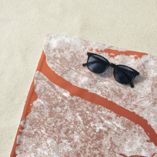 Serviette De Plage Carte des arbres 2