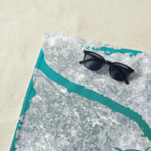 Serviette De Plage Carte des arbres 3