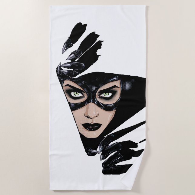 Serviette De Plage Catwoman The Claws Are Out Cover Illustration (Devant)