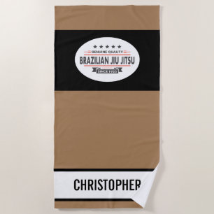 Serviette De Plage Ceinture Brown BJJ Qualité Depuis 1925 Gym Dojo