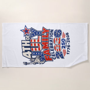 Serviette De Plage Célébration familiale du 4 juillet 2026 250 ans 17