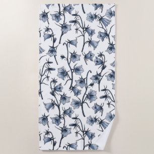 Serviette De Plage Cellules bleues, Cloches, Bellflowers