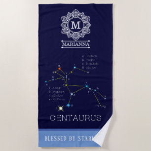 Serviette De Plage Centaurus de constellation de l'hémisphère Sud