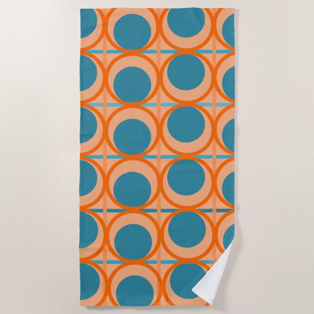 Serviette De Plage Cercles et lignes MCM (Devant)