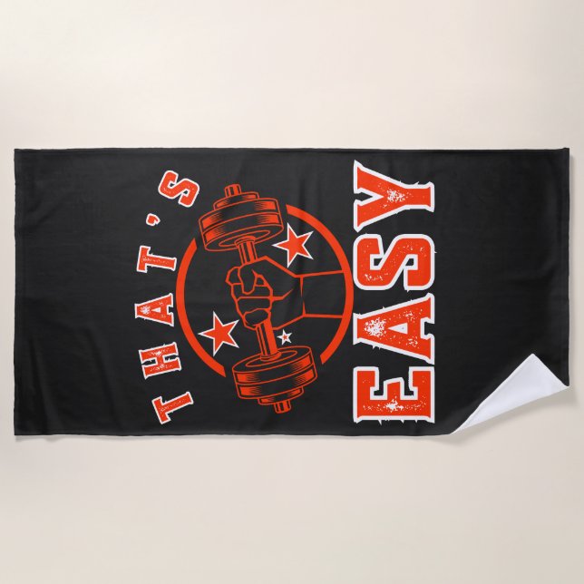 Serviette De Plage C'est Easy Gym (Devant)