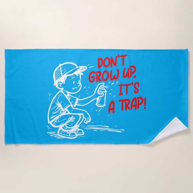 Serviette De Plage C'est un piège (Devant)