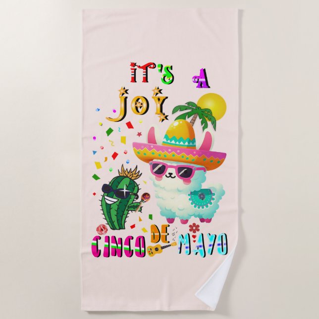 Serviette De Plage C'est une joie Cinco De Mayo (Devant)