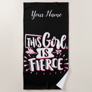 Serviette De Plage Cette Fille Est L'Autonomisation De Fille Fierce