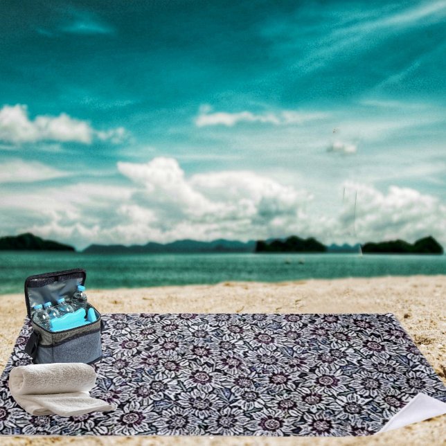 Serviette De Plage Champ De Marchés (This dramatic Field Of Daisies Beach Towel, stands out in a crowd!)