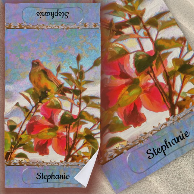 Serviette De Plage Chanteur au bord de la piscine 2338 (Créateur téléchargé)