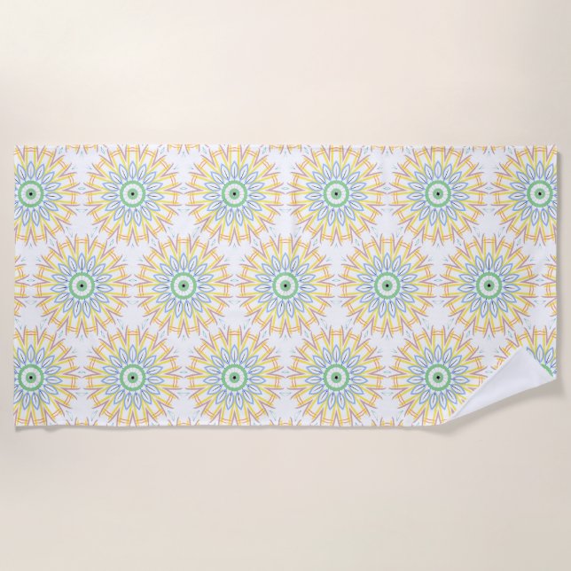 Serviette De Plage Chaos d'été (Devant)