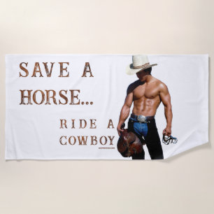 Serviette De Plage Chapeau de cowboy en paille de SlipperyJoe's sauve
